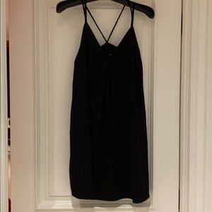 Black slip dress